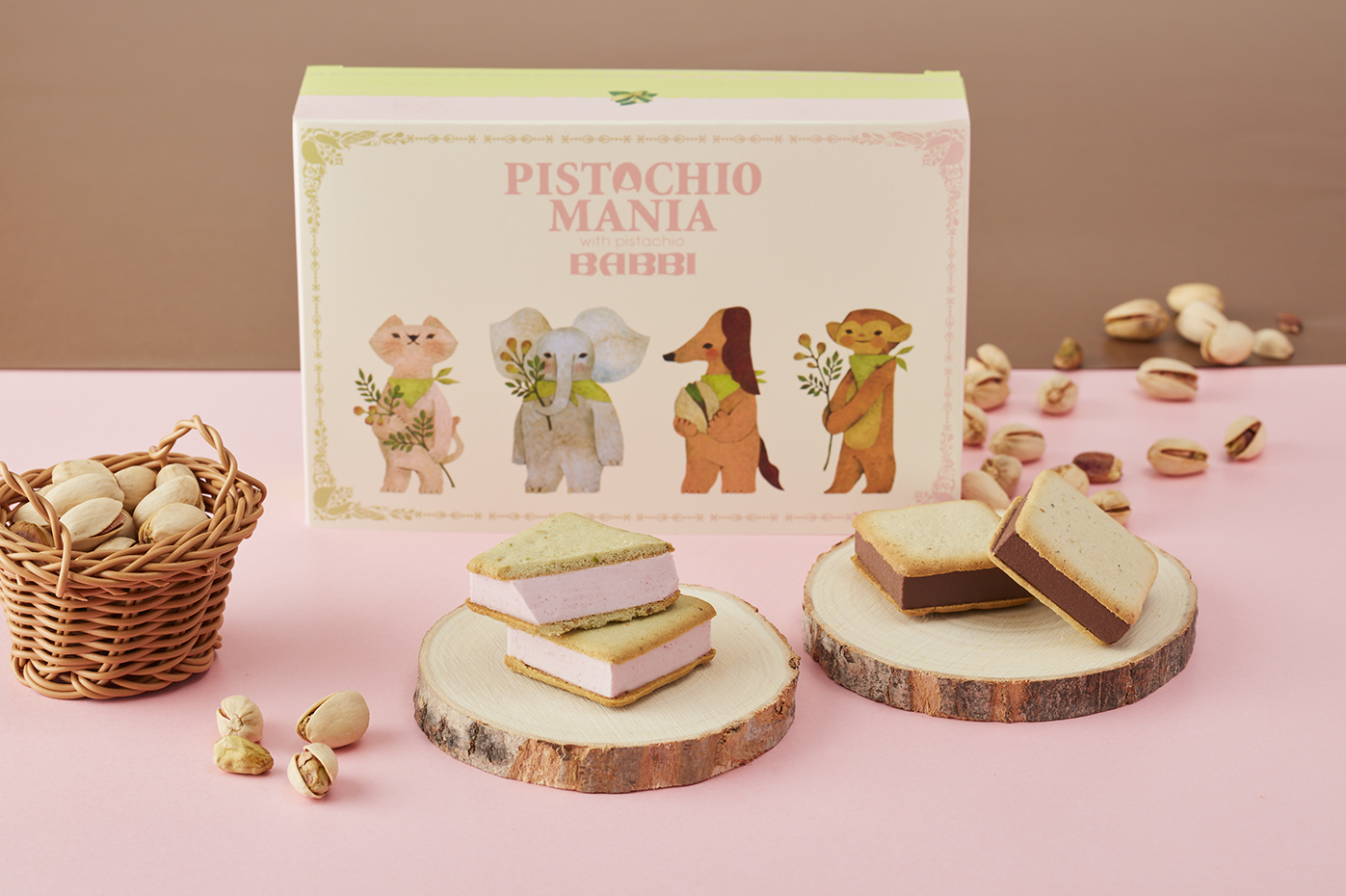 ウィークエンドピスタチオアソート (オリジナル＆あまおう苺) ６個入り